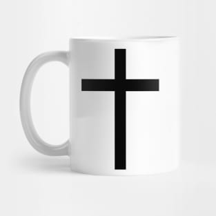 Latin cross (black) Mug